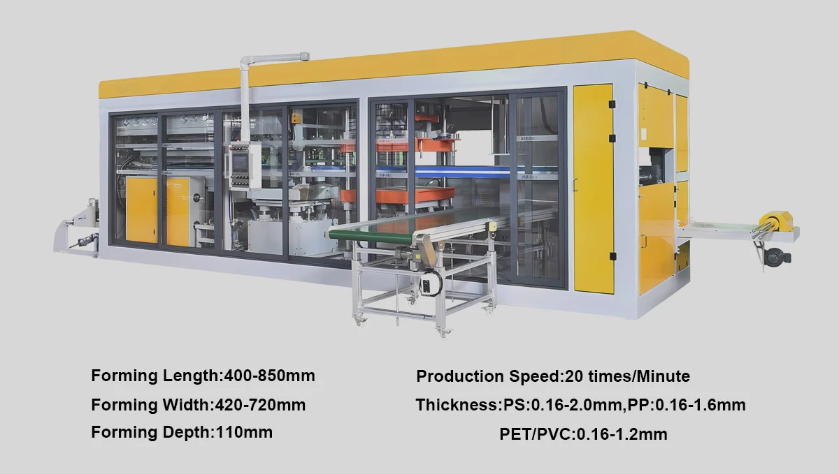 negative pressure plastic sheet forming machine