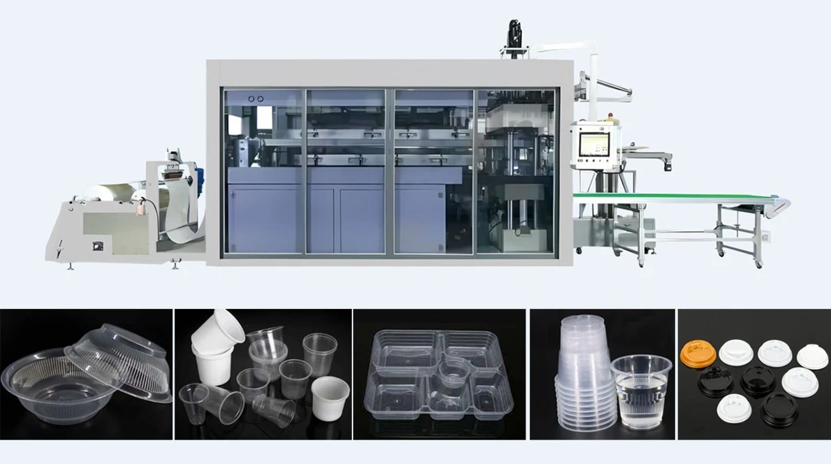 Cup thermoforming machine Cup thermoforming machine