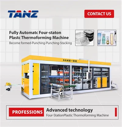 Full Automatic Three Station Thermoforming Machine